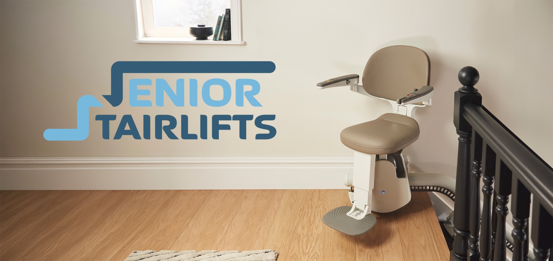 Senior Stairlifts — stairlift installed in a home